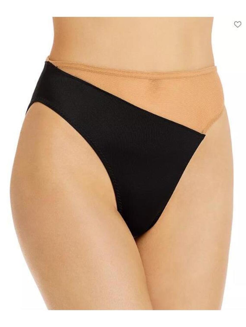 Norma Kamali Snake Mesh Bottoms Black/Nude Mesh MD